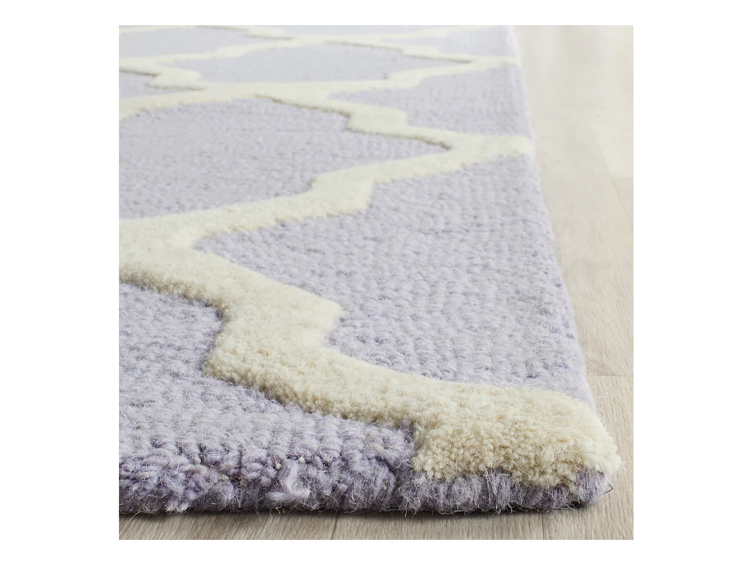Tapis Violet/Neutre 76 X 244 cm - Ava
