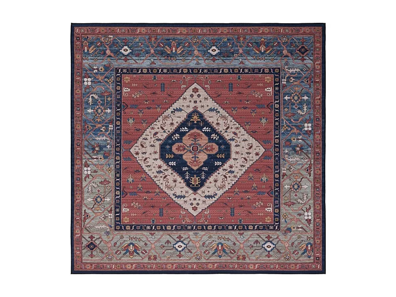 Tapis Rouille/Bleu 244 X 244 cm - Bishop