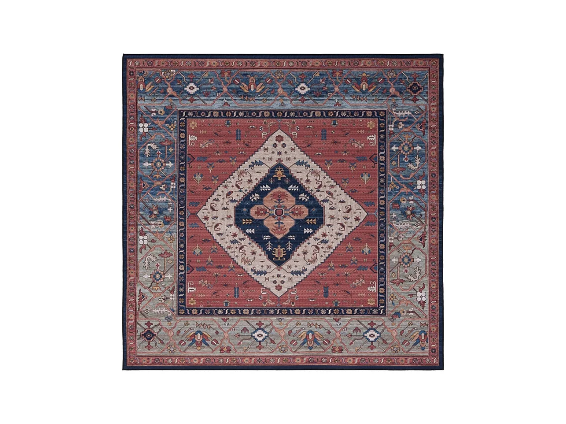 Tapis Rouille/Bleu 244 X 244 cm - Bishop