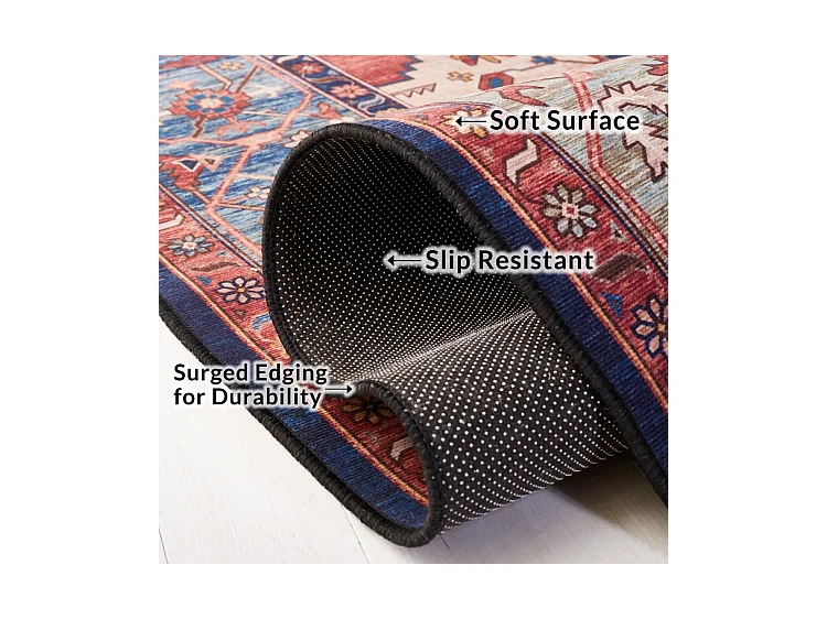 Tapis Rouille/Bleu 244 X 244 cm - Bishop