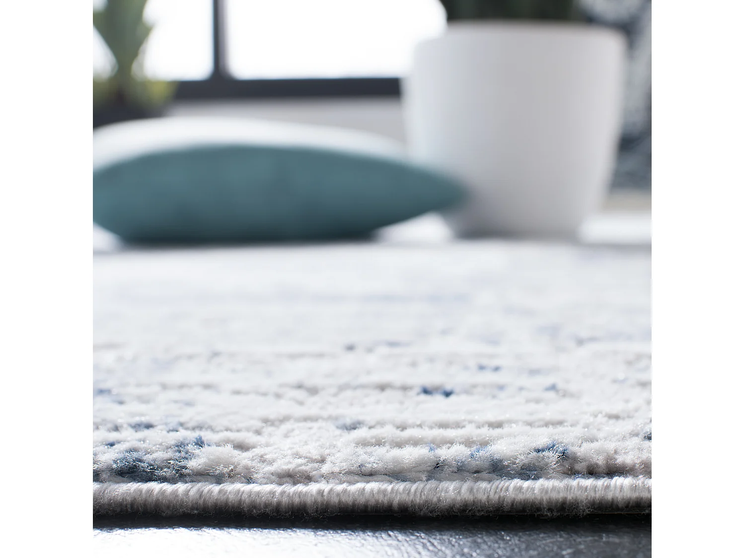 Tapis Bleu/Gris 201 X 201 cm - Azura