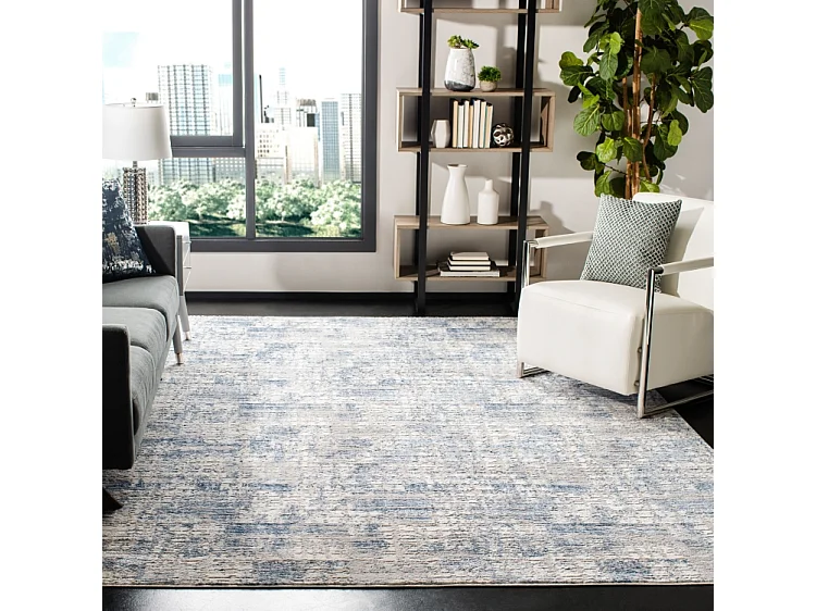 Tapis Bleu/Gris 201 X 201 cm - Azura
