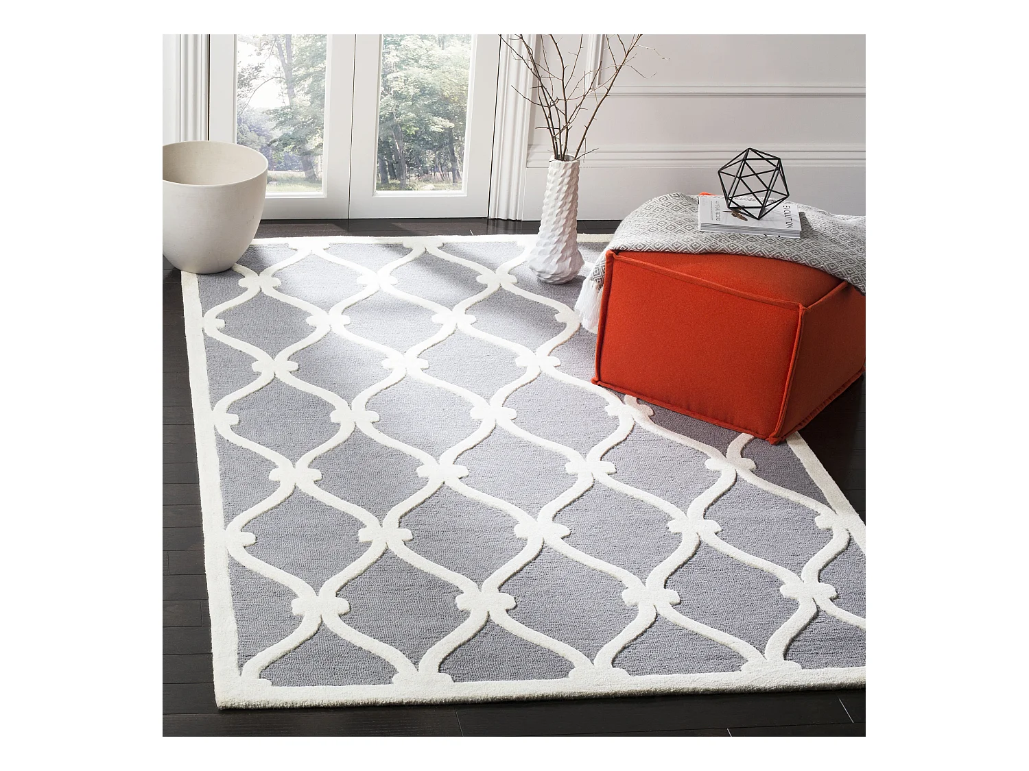Tapis Gris/Neutre 122 X 183 cm - Hugo