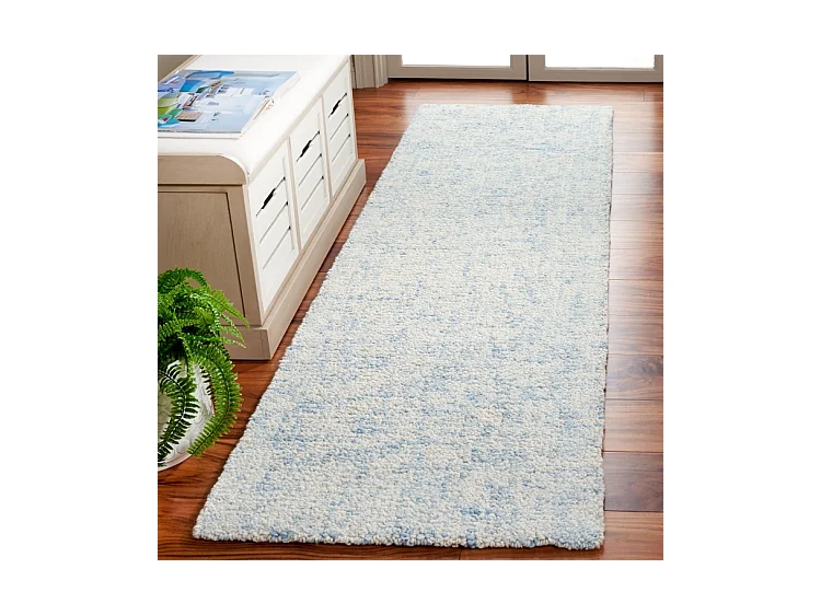 Tapis Bleu/Ivoire 69 X 244 cm - Tempest