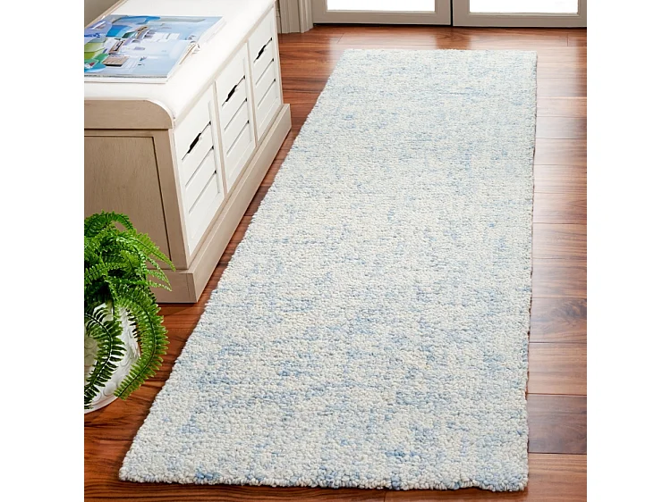 Tapis Bleu/Ivoire 69 X 244 cm - Tempest