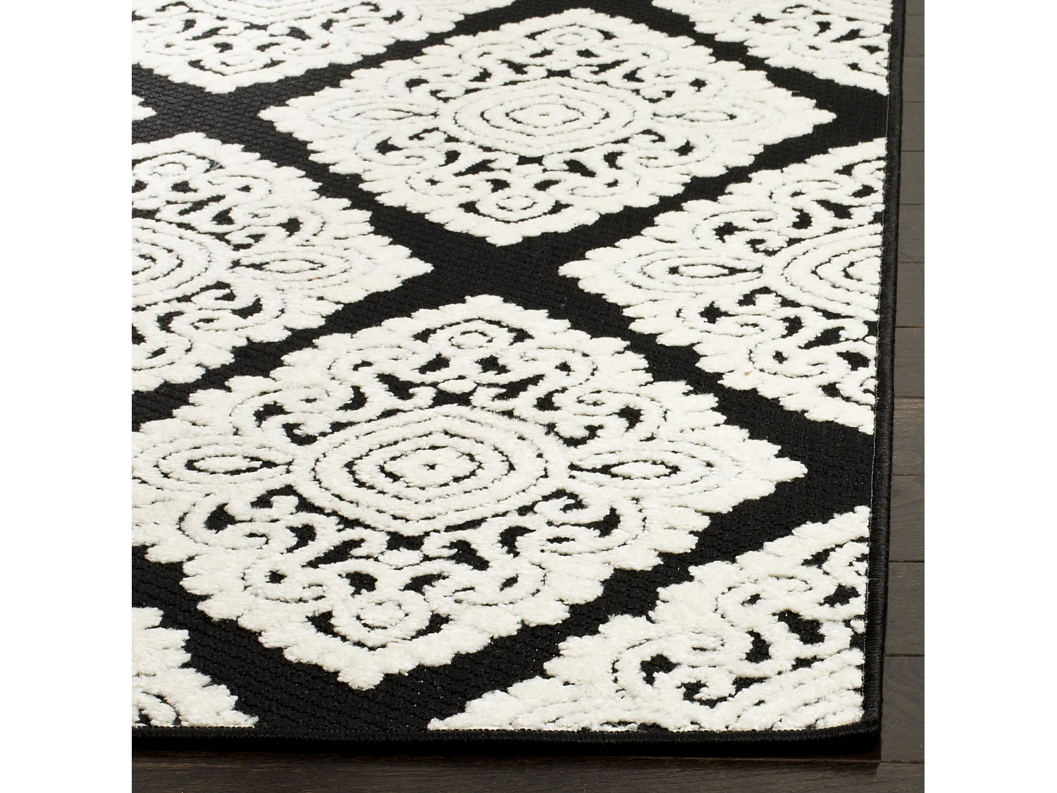Tapis Anthracite & Crème 201 X 290 cm - Wooster