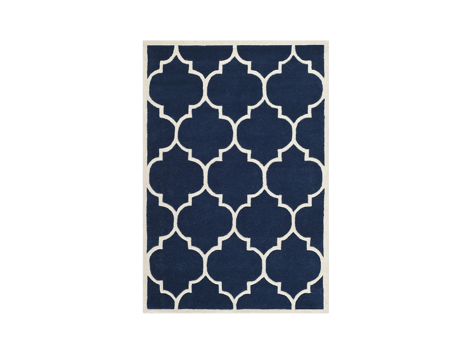 Tapis Bleu Marine/Neutre 91 X 152 cm - Morton