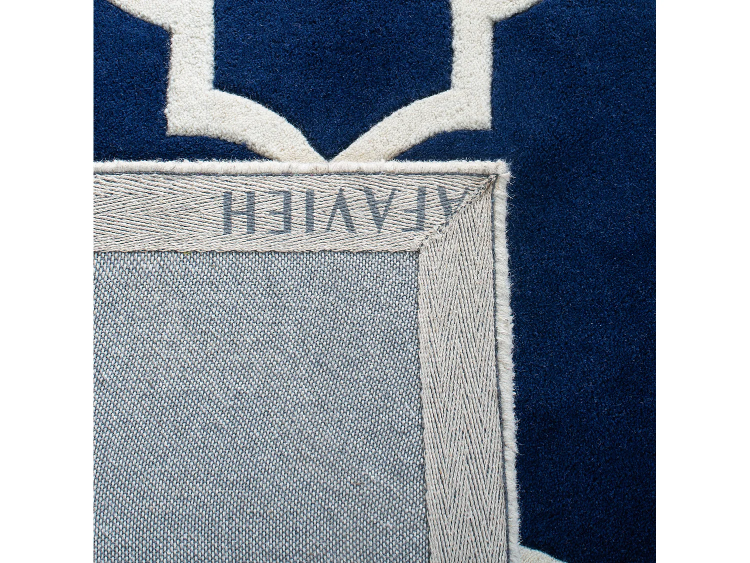 Tapis Bleu Marine/Neutre 91 X 152 cm - Morton