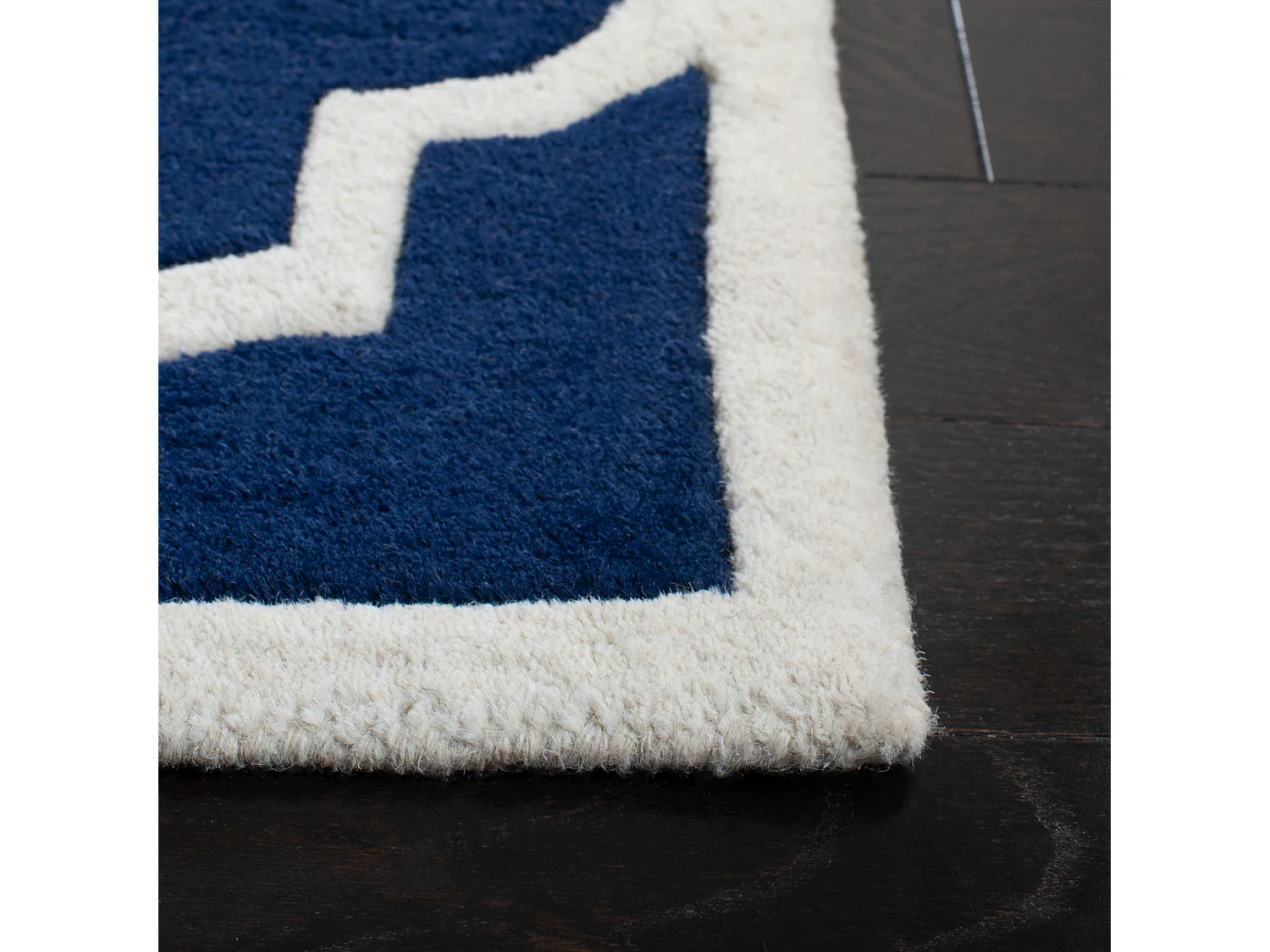 Tapis Bleu Marine/Neutre 91 X 152 cm - Morton