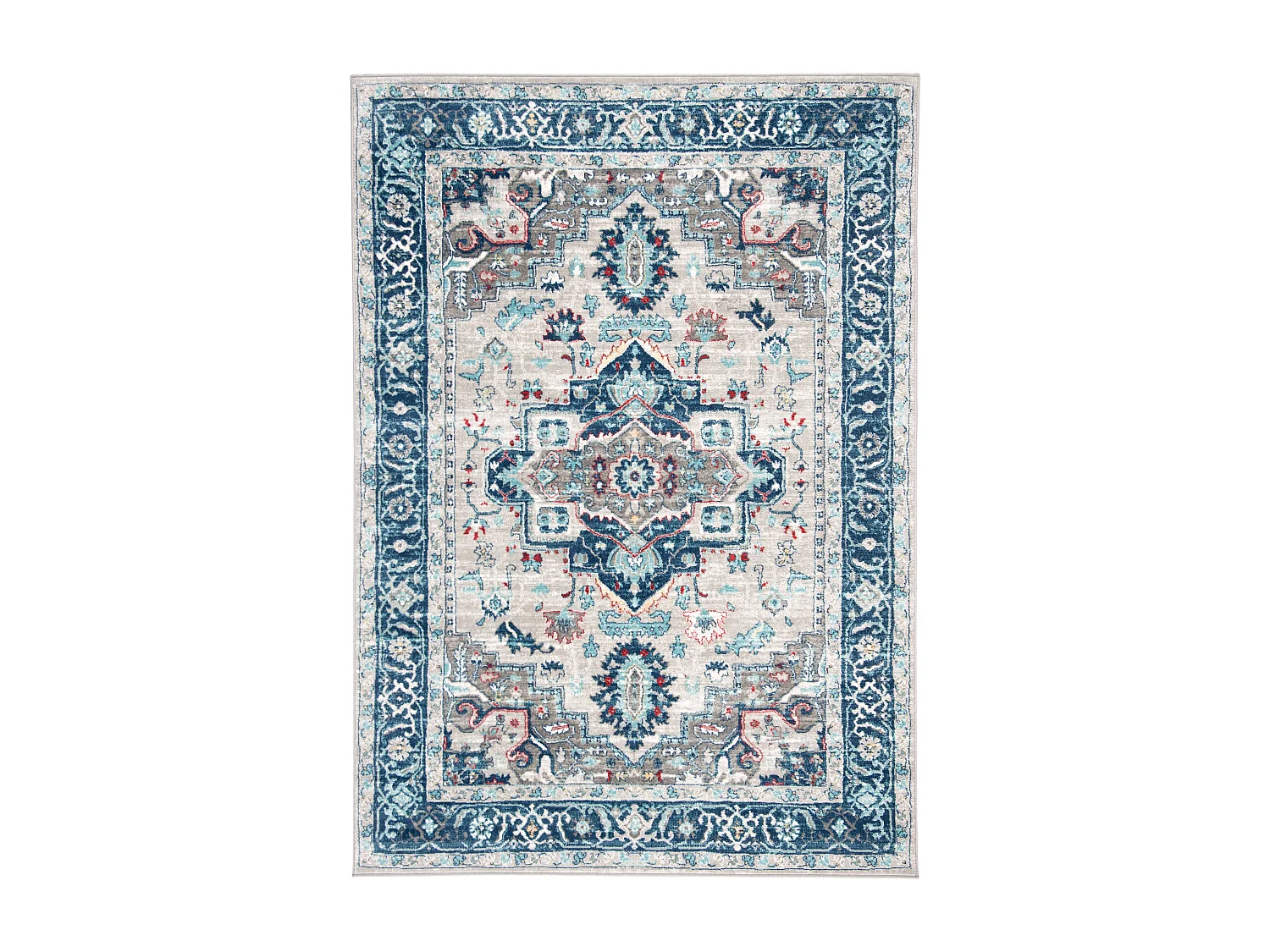 Tapis Gris/Bleu 122 X 183 cm - Saoirse