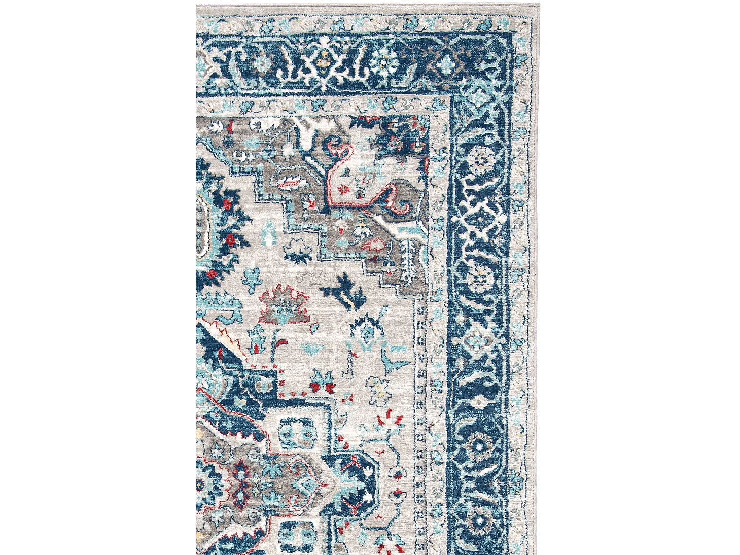 Tapis Gris/Bleu 122 X 183 cm - Saoirse