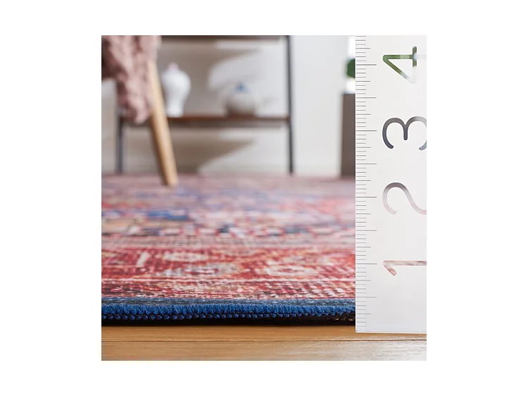 Tapis Bleu Marine/Rouille 91 X 152 cm - Zarah