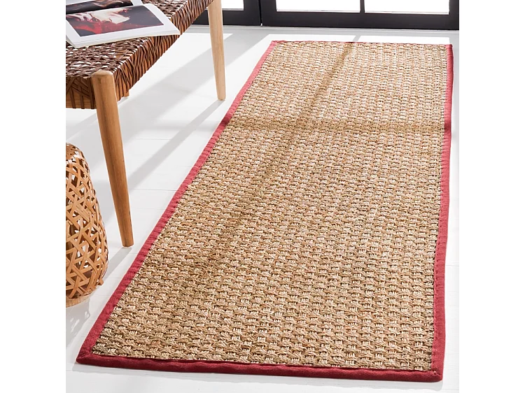 Tapis Beige/Rouge 76 X 183 cm - Roselyn