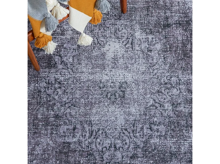 Tapis Noir/Gris 91 X 152 cm - Veda