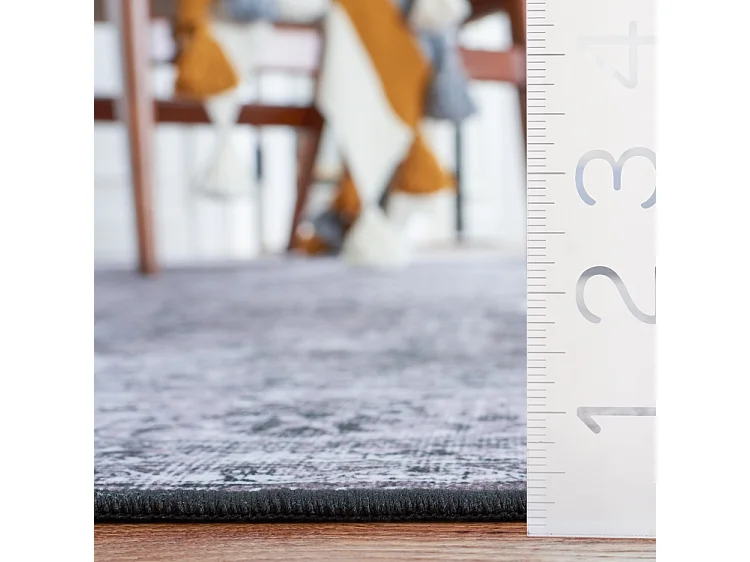 Tapis Noir/Gris 91 X 152 cm - Veda