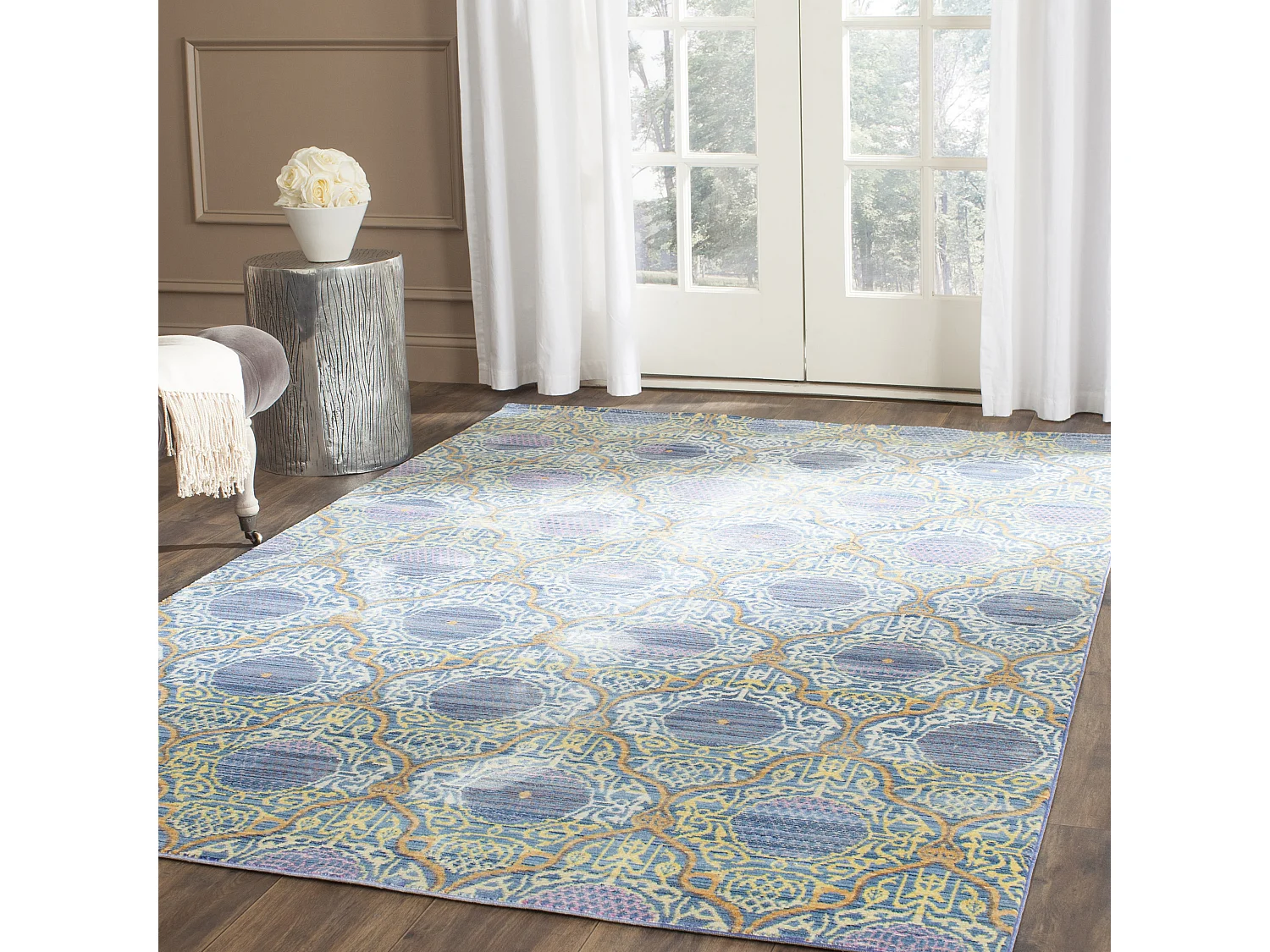Tapis Violet/Or 122 X 183 cm - Seamus