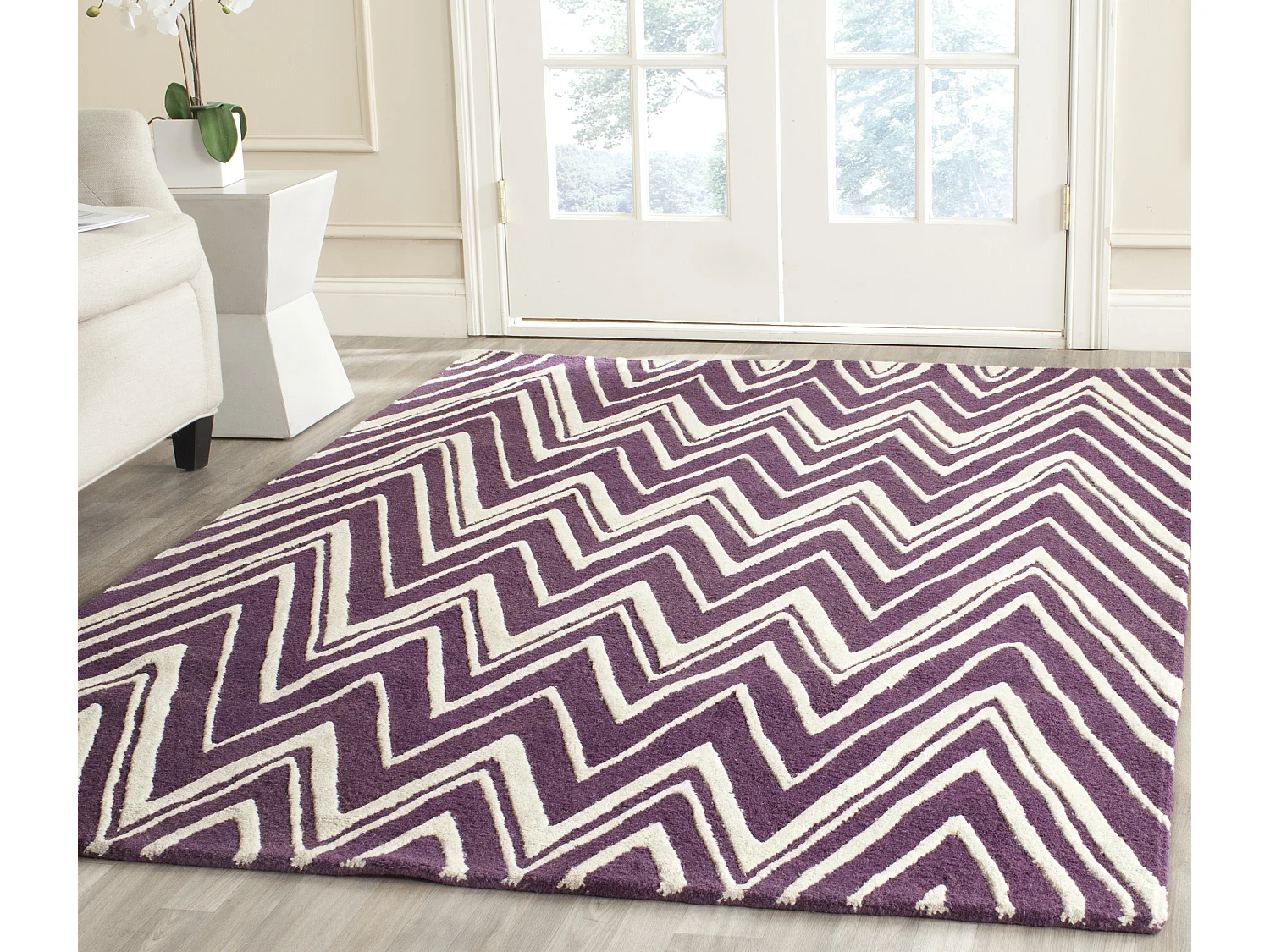 Tapis Violet/Ivoire 152 X 244 cm - Thessaly