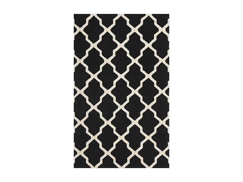 Tapis Noir/Neutre 122 X 183 cm - Ava