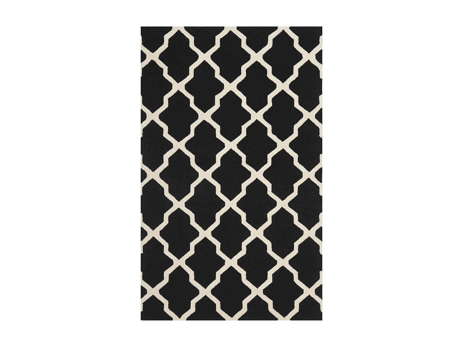 Tapis Noir/Neutre 122 X 183 cm - Ava