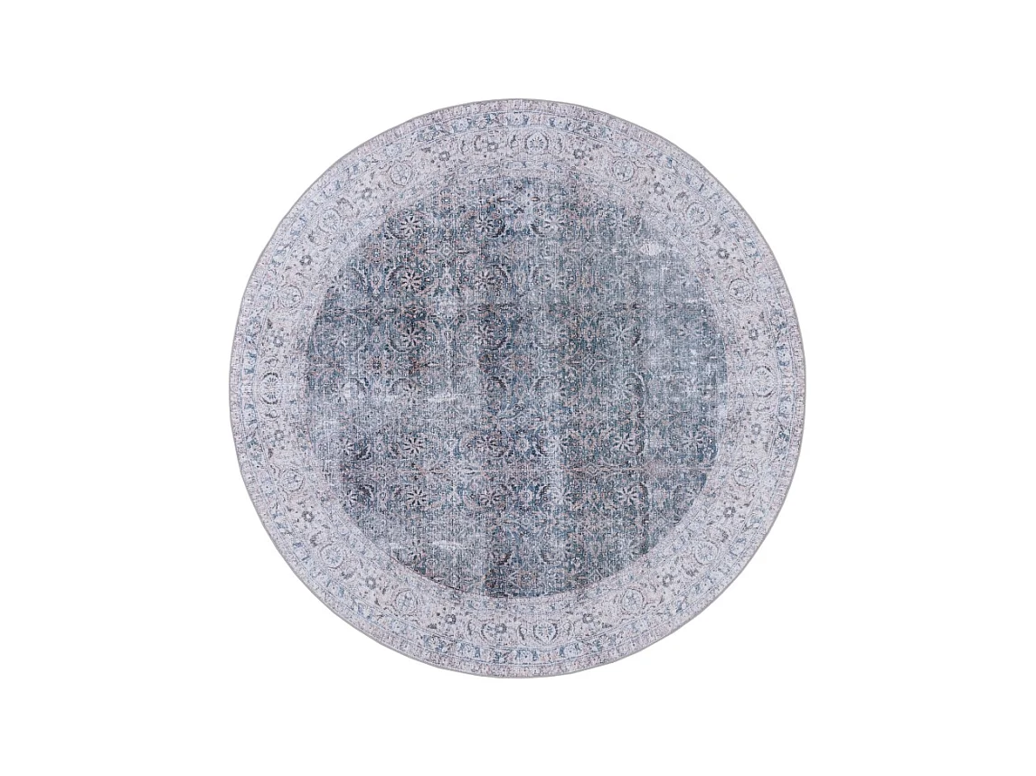 Tapis Bleu/Beige 183 X 183 cm - Sapphira