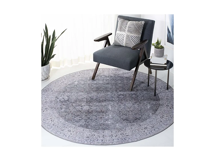 Tapis Bleu/Beige 183 X 183 cm - Sapphira