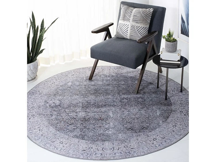 Tapis Bleu/Beige 183 X 183 cm - Sapphira