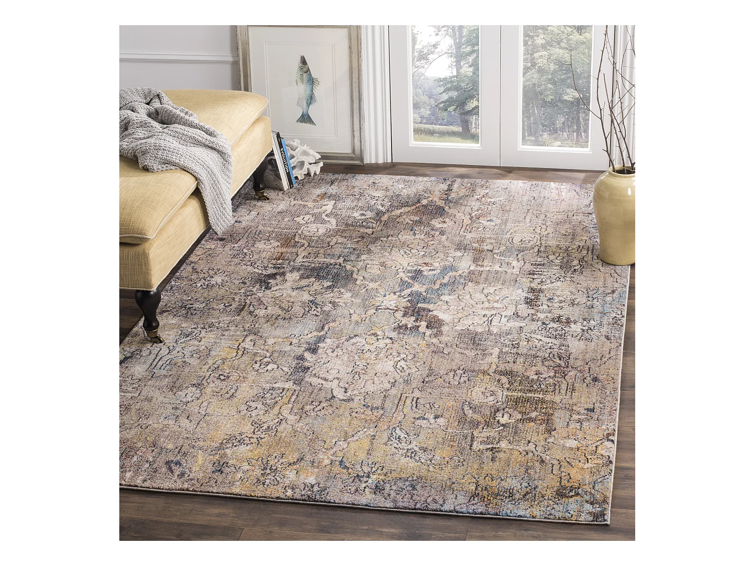 Tapis Bleu/Gris 155 X 229 cm - Lilibeth