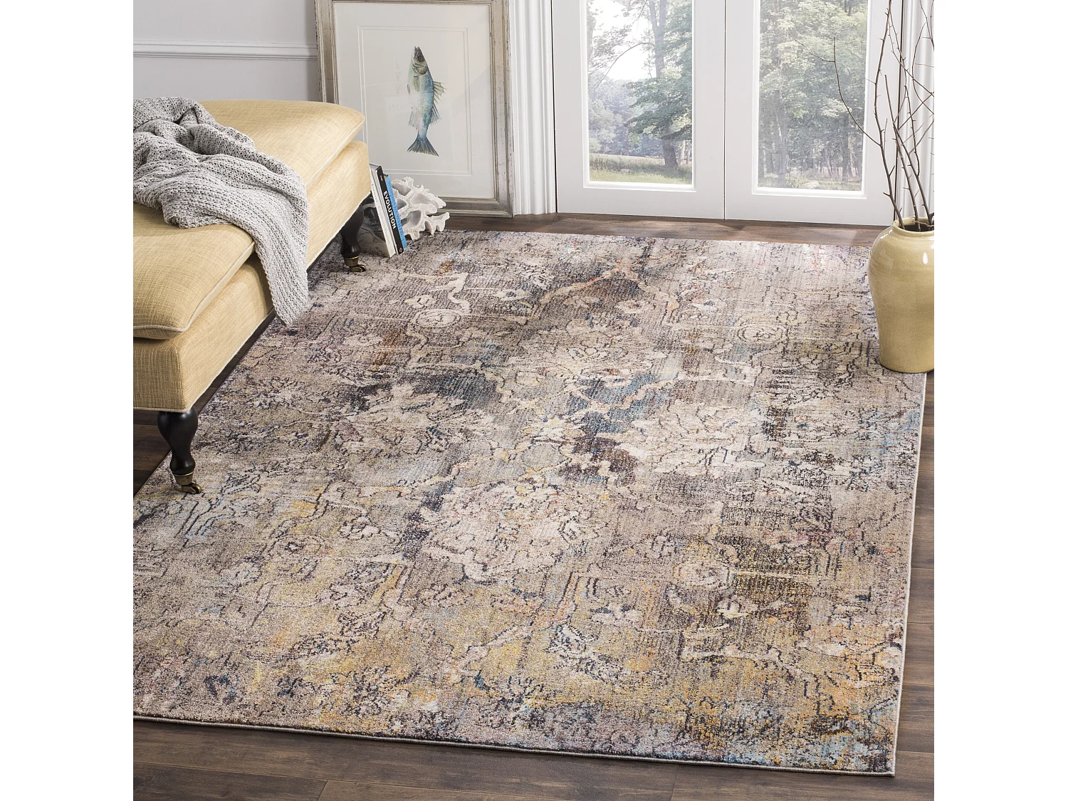 Tapis Bleu/Gris 155 X 229 cm - Lilibeth