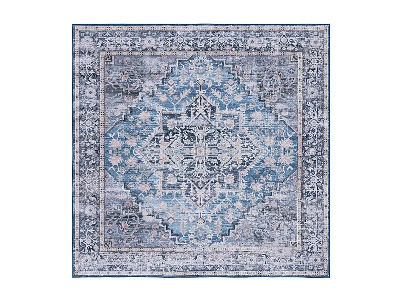 Tapis Bleu/Gris 183 X 183 cm - Brisa