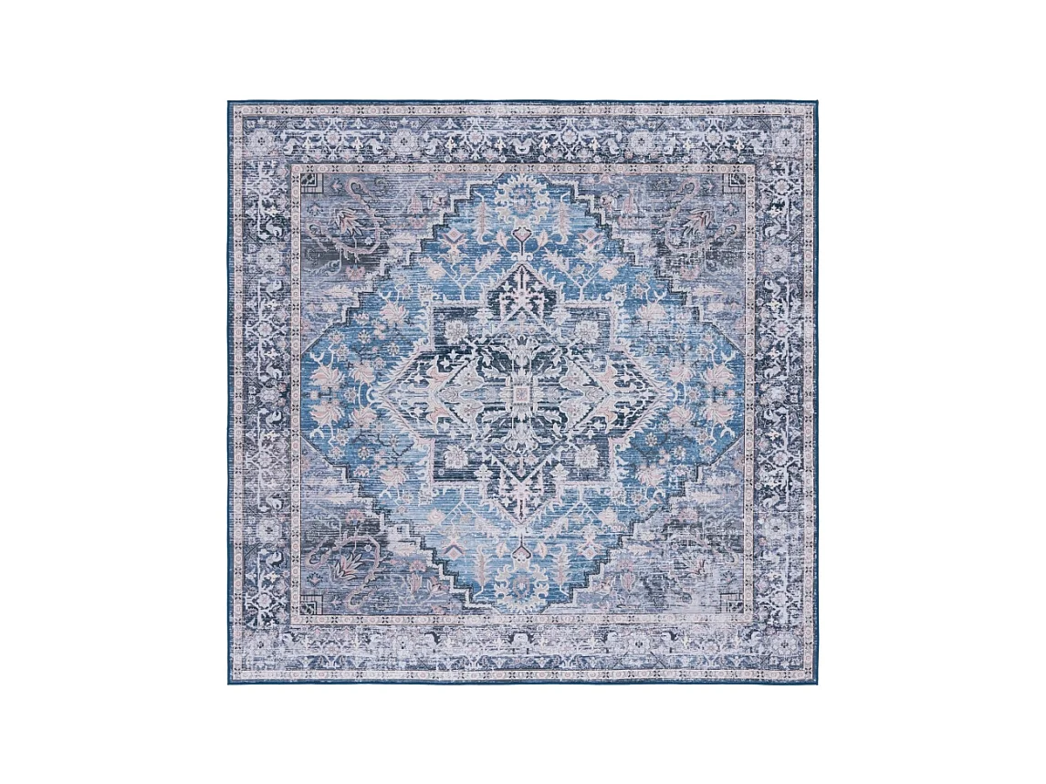Tapis Bleu/Gris 183 X 183 cm - Brisa