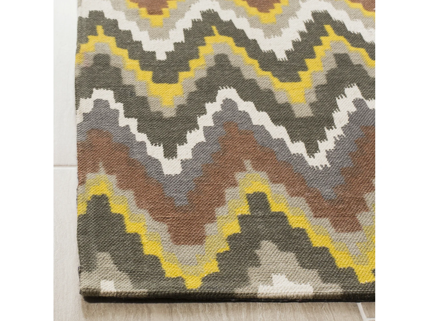 Tapis Marron/Vert 152 X 244 cm - Lojento