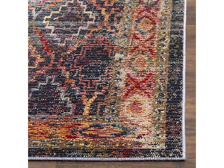 Tapis Bleu Marine/Or 91 X 152 cm - Aren