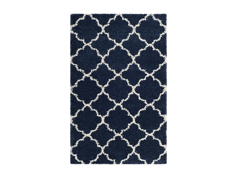 Tapis Bleu Marine/Neutre 122 X 183 cm - Coco