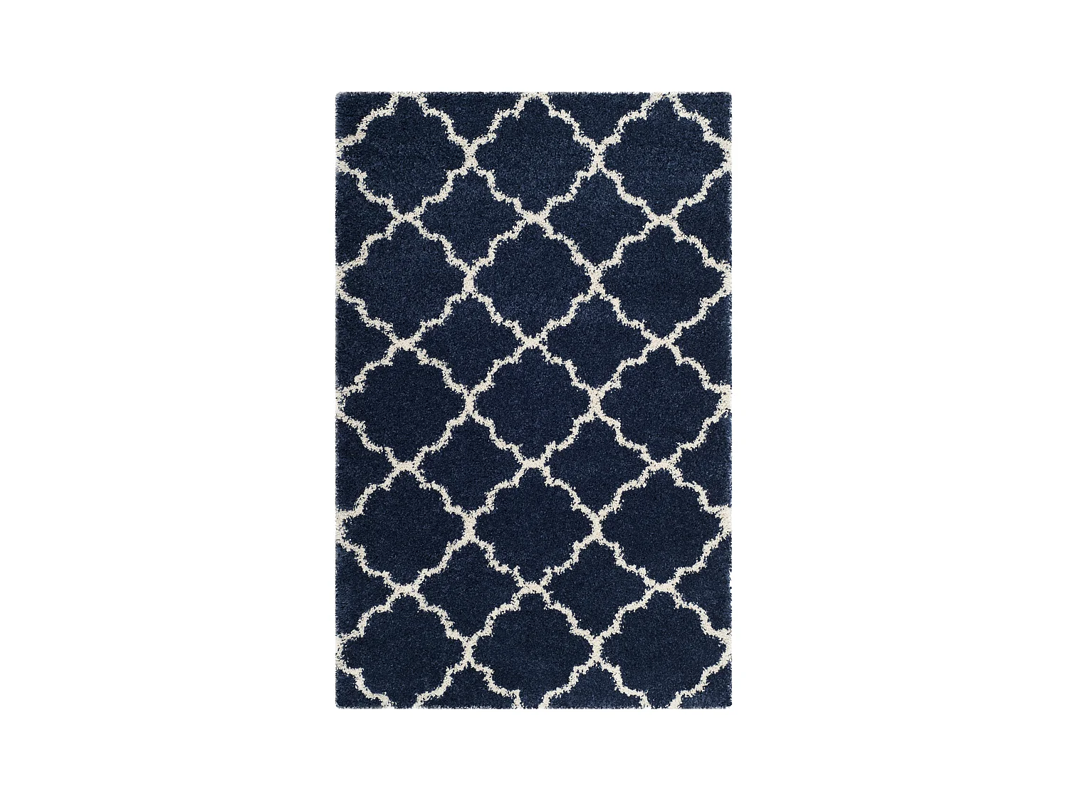 Tapis Bleu Marine/Neutre 122 X 183 cm - Coco