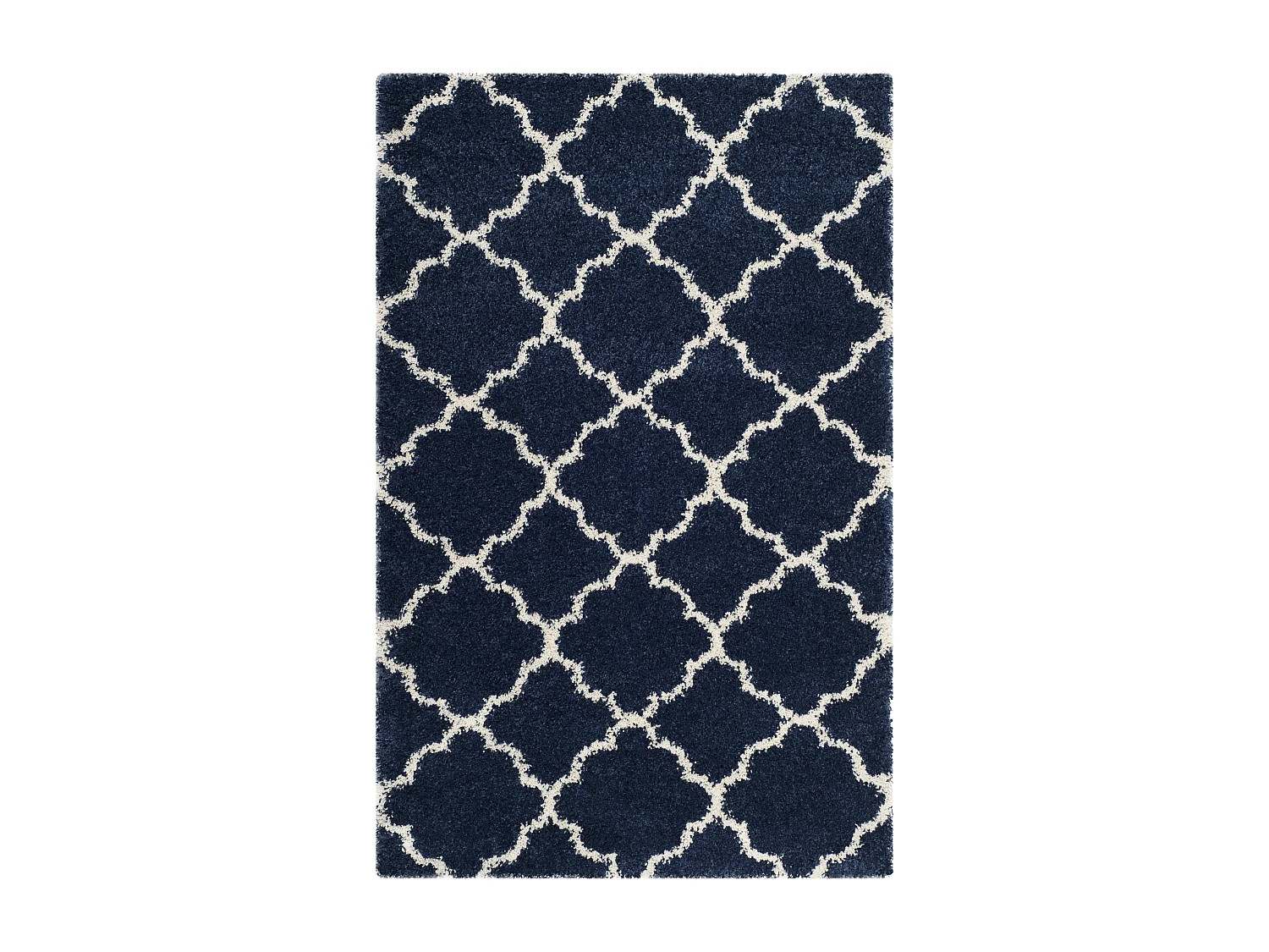 Tapis Bleu Marine/Neutre 122 X 183 cm - Coco