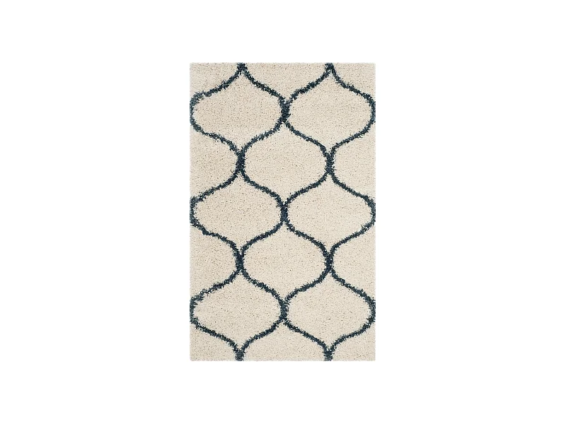 Tapis Neutre/Bleu 91 X 152 cm - Zoey
