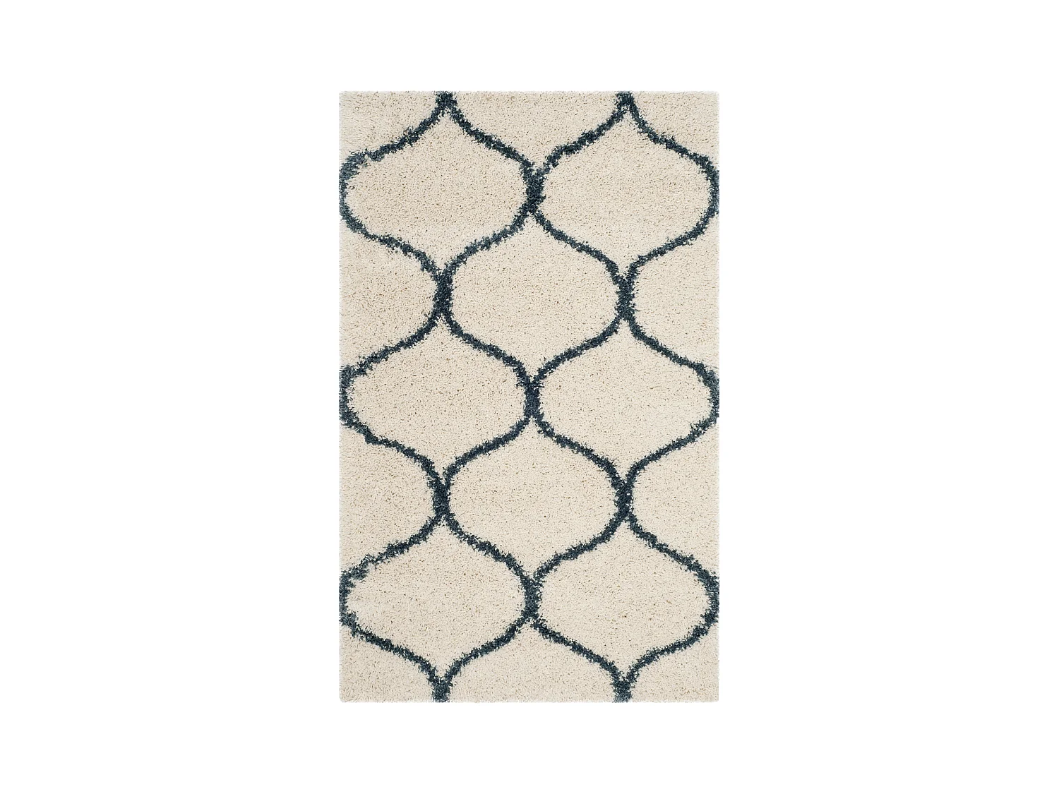 Tapis Neutre/Bleu 91 X 152 cm - Zoey