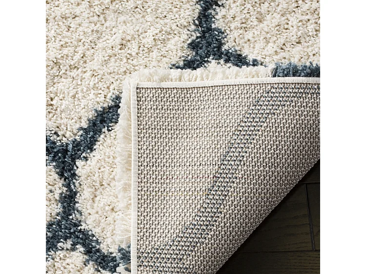 Tapis Neutre/Bleu 91 X 152 cm - Zoey