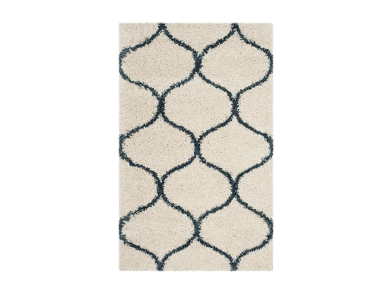 Tapis Neutre/Bleu 91 X 152 cm - Zoey