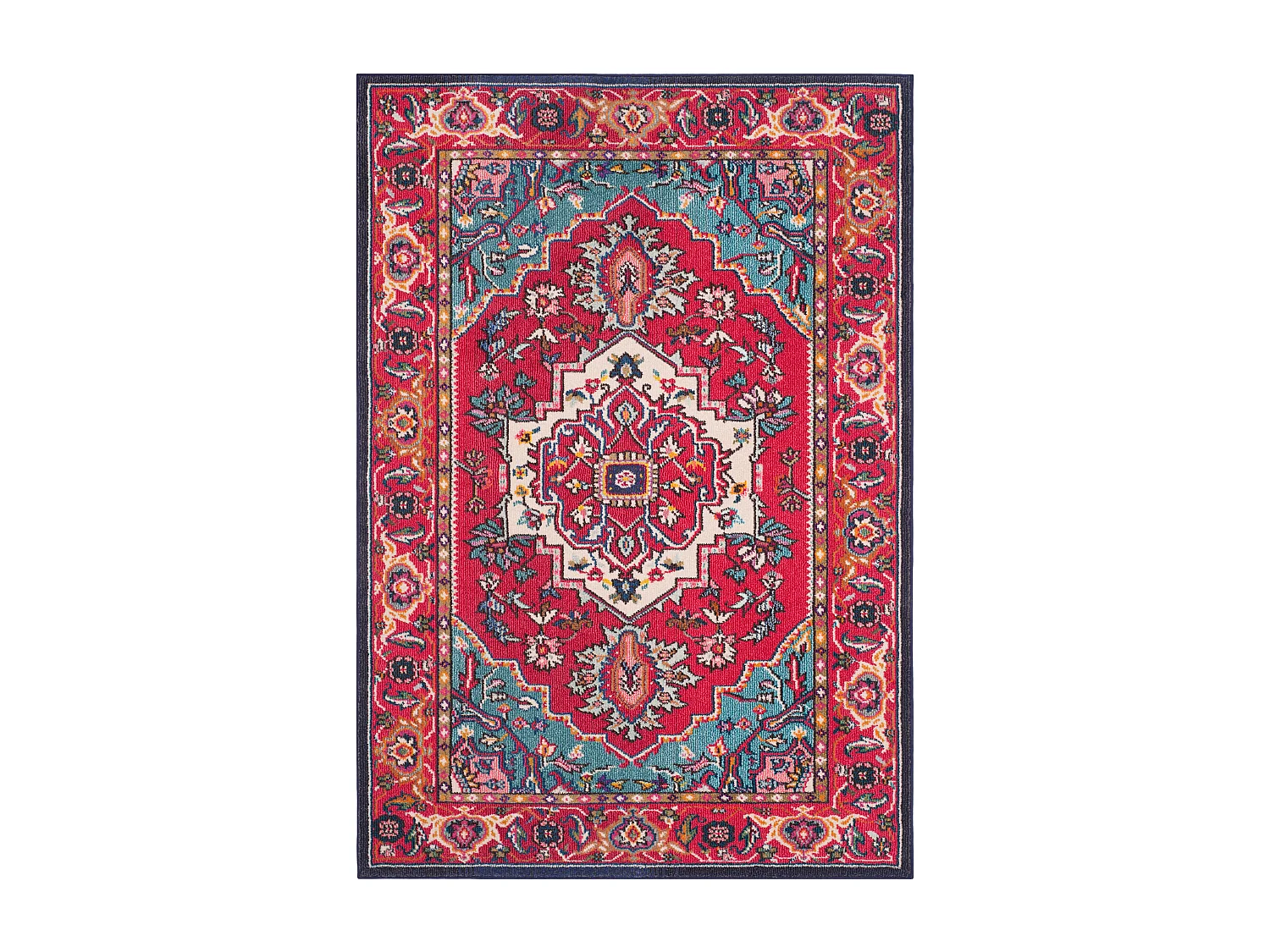 Tapis Rouge/Bleu 155 X 231 cm - Valentina