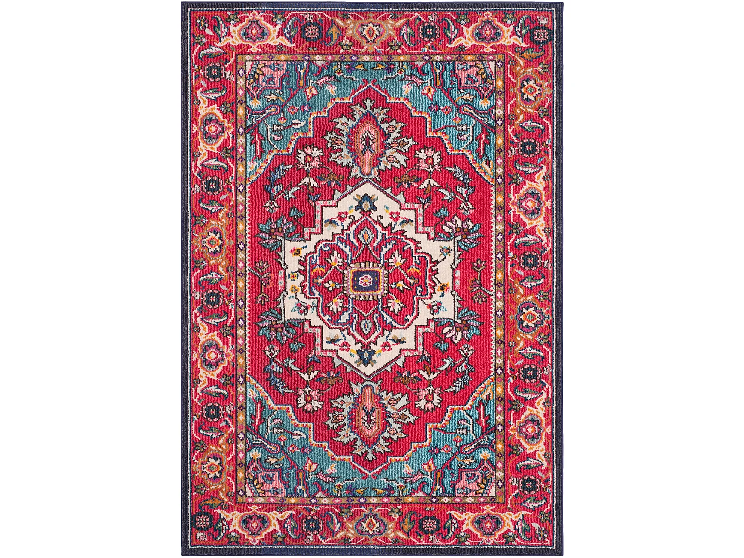 Tapis Rouge/Bleu 155 X 231 cm - Valentina