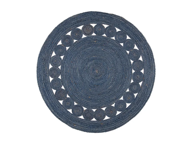 Tapis Bleu Marine 122 X 122 cm - Estelle