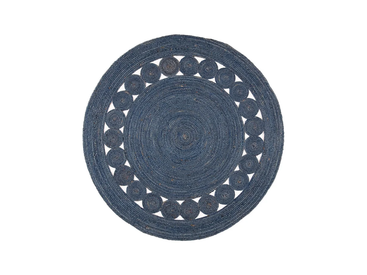 Tapis Bleu Marine 122 X 122 cm - Estelle