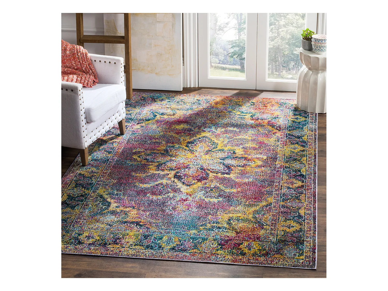 Tapis Bleu Marine/Bleu 152 X 244 cm - Dylan