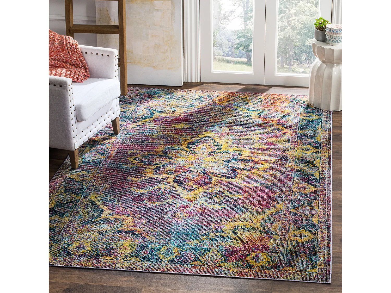 Tapis Bleu Marine/Bleu 152 X 244 cm - Dylan