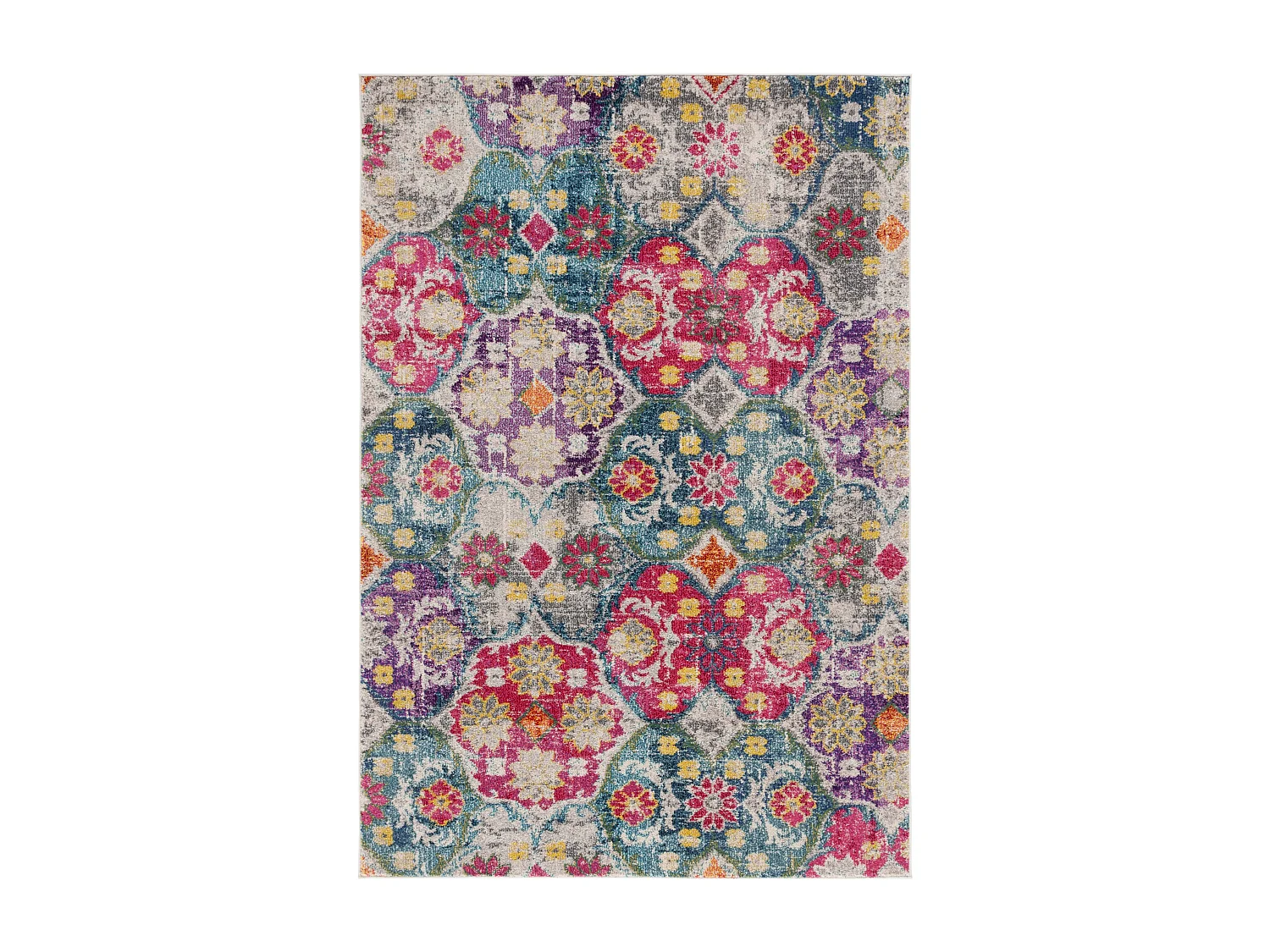 Tapis Gris/Rose 155 X 231 cm - Mandore Area