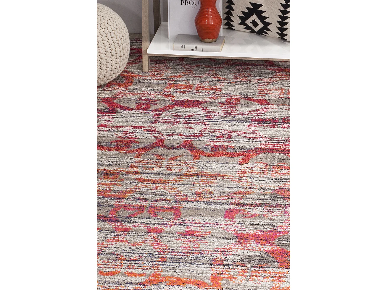 Tapis Gris/Multicolore 66 X 244 cm - Larissa