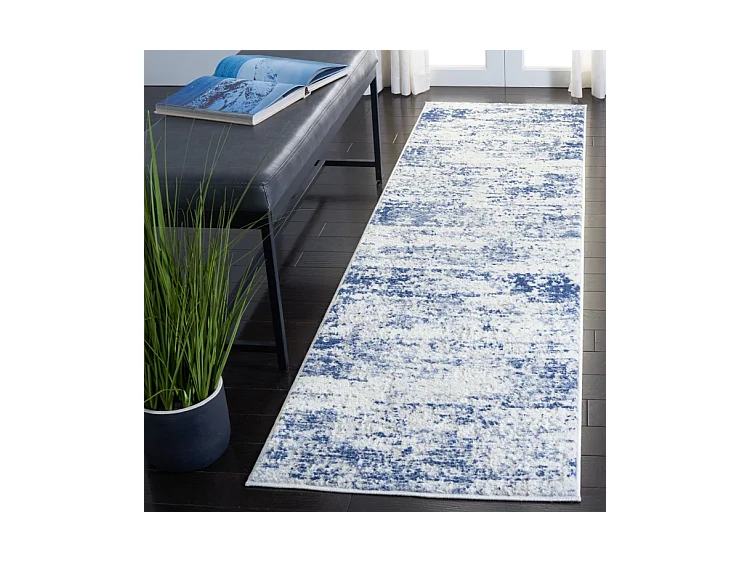 Tapis Ivoire/Marine 66 X 244 cm - Senata