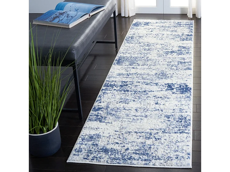 Tapis Ivoire/Marine 66 X 244 cm - Senata