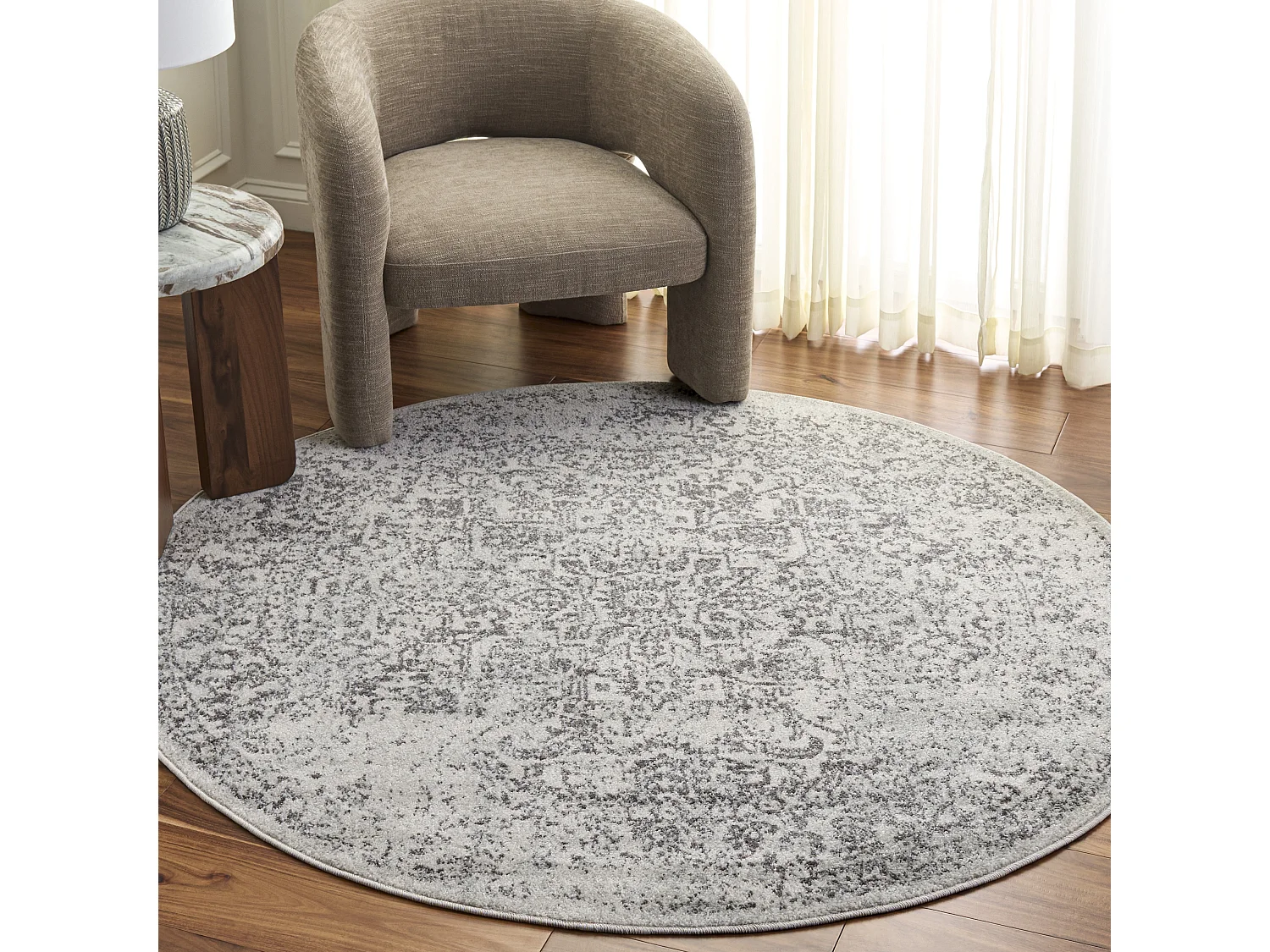 Tapis Ivoire/Gris 201 X 201 cm - Aria